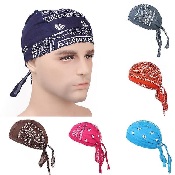 Pirathette i bomull for menn kvinner Sykkelhodebånd Hatt Bandana Hodeplagg