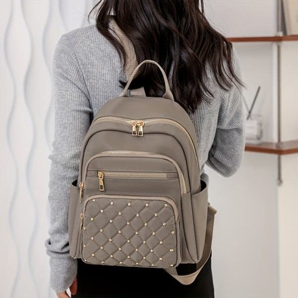 Trykt reisesekk Black