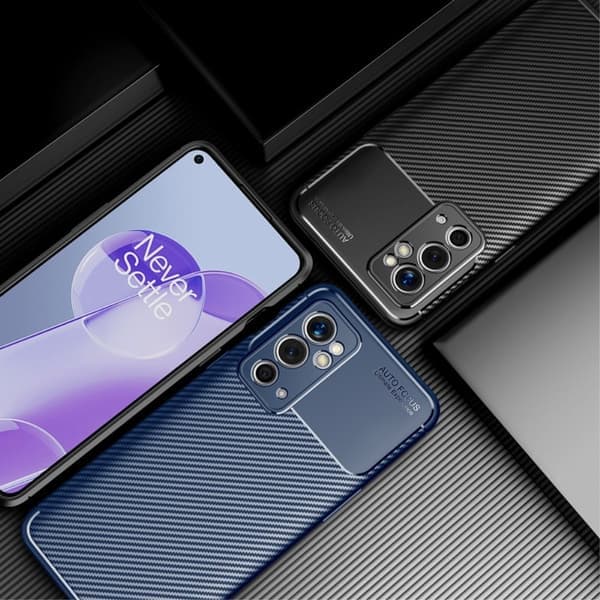 Carbon Shield OnePlus 9RT 5G Fodral - Blå Blå