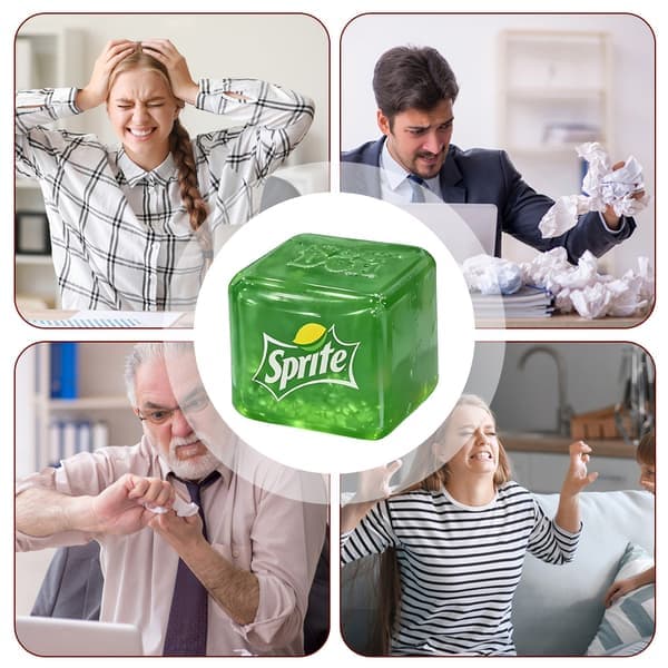 Sprite Cute Cube Suptid Squish Voksenlegetøj Søde Terninger Klemmelegetøj Stresslindring Til Børn Grøn