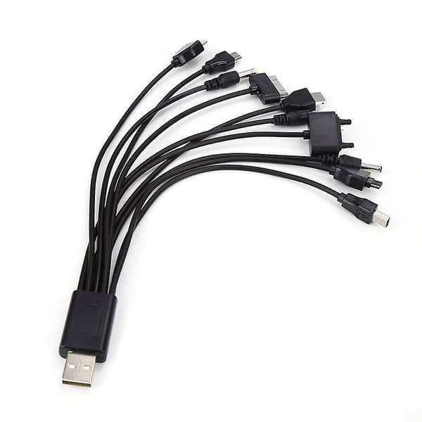 10-i-1 multiladerkabel, universell datakabel for eldre mobile enheter