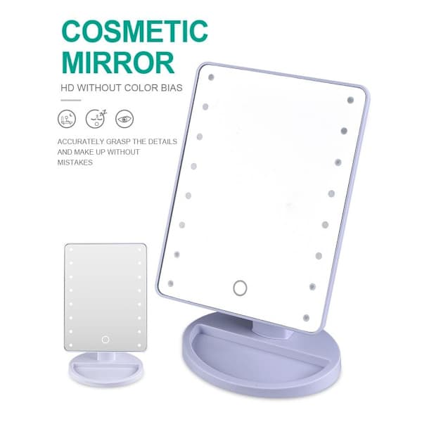 Makeupspejl med LED-lys - Perfekt til makeup