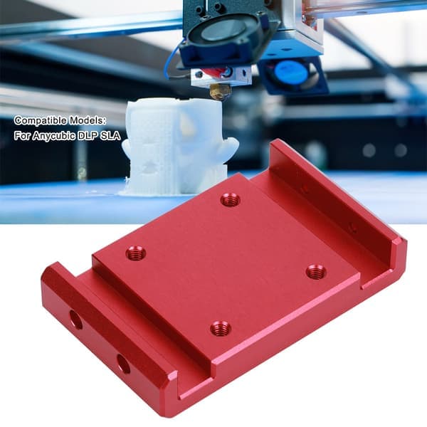 Rød lineær glideblokk i aluminiumslegering for Anycubic DLP SLA 3D-printer oppgraderingstilbehør