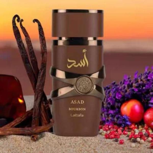 Lattafa Asad Bourbon Eau De Parfum Spray for menn og kvinner 100 ml