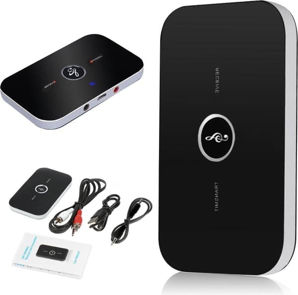 2-i-1 Bluetooth-sender og -mottaker trådløs lydsender