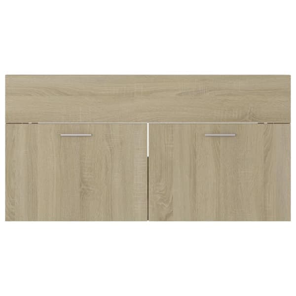 vidaXL Servantunderskap Sonoma Eik 90x38,5x46 cm Konstruert Tre Brun