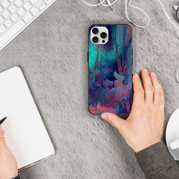 2 stk. farvede mønstrede iPhone 15 telefoncovers, printet iPhone 15 Pro cover til iPhone 15 Plus 15 Pro 15 Pro Max sort iPhone 15 iPhone 15