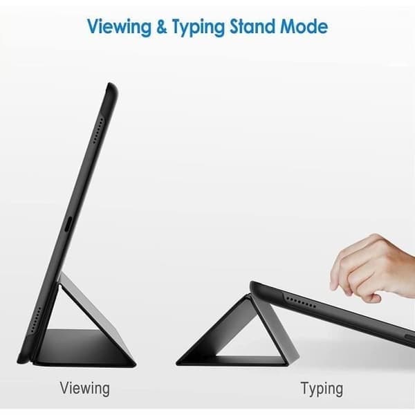 Tabletcover - E.F.CONNECTION - til iPad (9.7\") - Multi-vinkel Beskyttelse - Silikone - TPU Sort