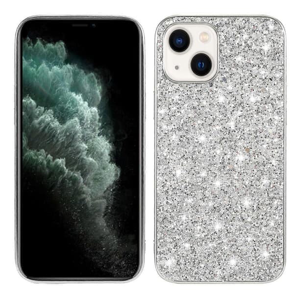 Glitterpulver TPU-etui til iPhone 15