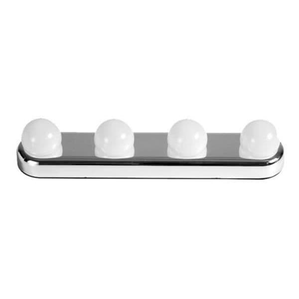 Makeupspejllampe - 1W - Hvid - Bærbar og Trådløs, 4 LED-lys, til Makeupbord