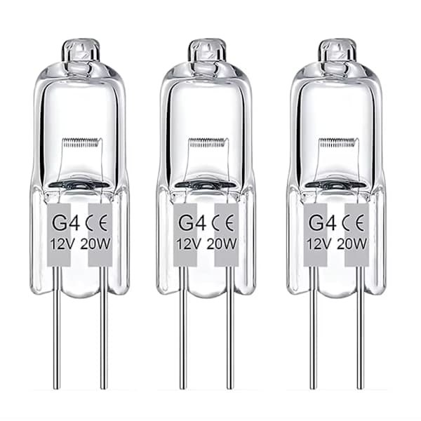 G4 Halogenlampor / Glödlampor - Varmvit - Halogen 20W (50-pack) 20W (50-pack)