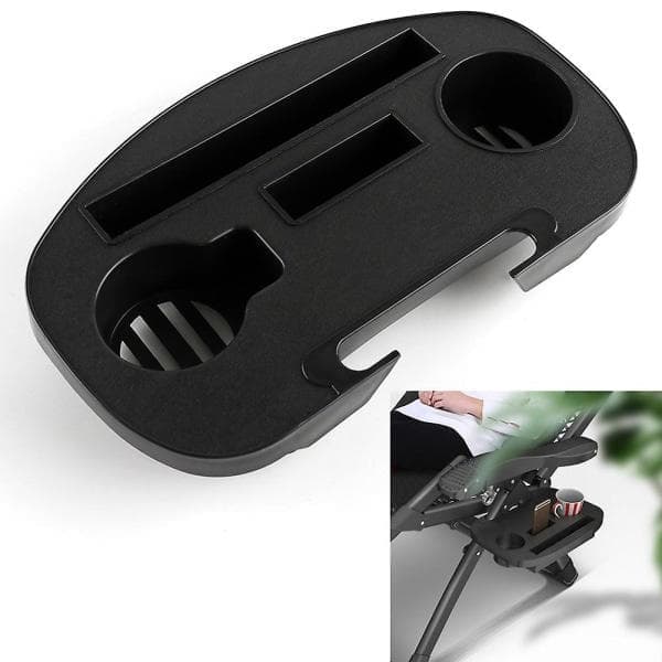 Bærbar Zero Gravity Loungestol Koppholder Clip-On Sidebord Dekk Universal Lenestol Drikkeholder