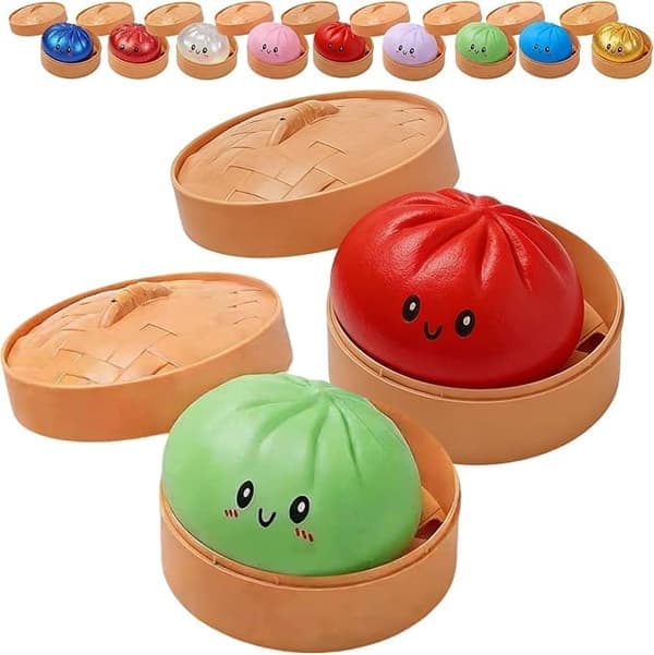 Glitterkugle, Glitterkugle Squishy med æske, Sensorisk klemmelegetøj til stresslindring Grøn+Rød