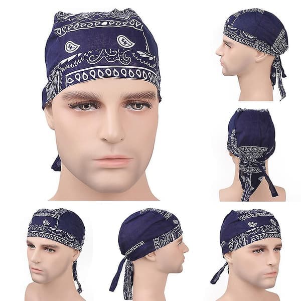 Pirathette i bomull for menn kvinner Sykkelhodebånd Hatt Bandana Hodeplagg