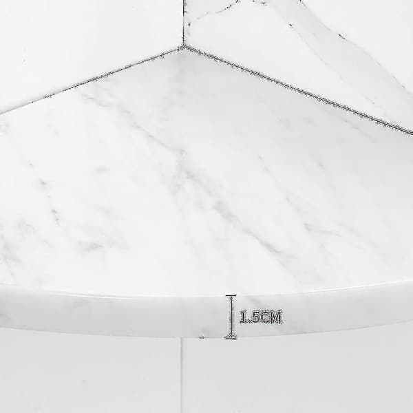 1 st Marmor Aluminium Triangulär Hylla - Hörn Hylla för Badrum, Väggmonterad, Duschrum