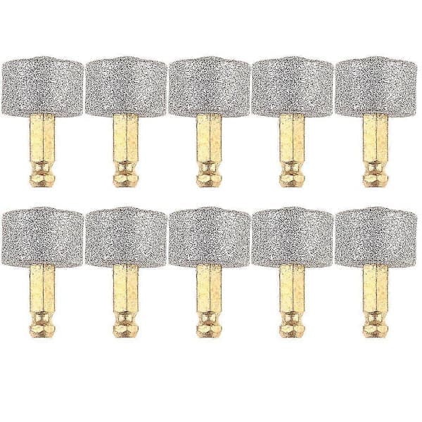 10 stk. hundeklokvernkvern erstatningssliphode erstatningshode grå 10 stk. Grey 10pcs