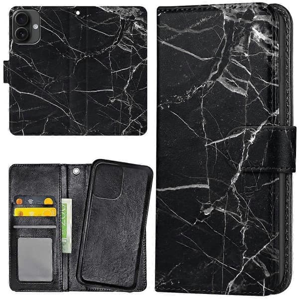 iPhone 16 - Lommebokveske/deksel Marmor