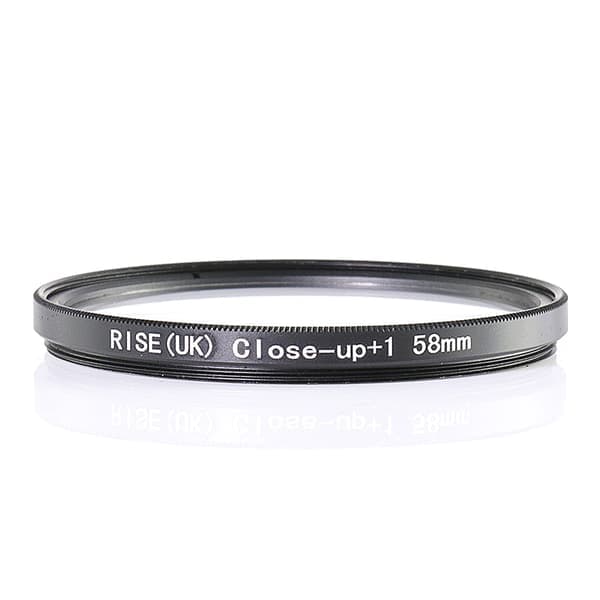 58 mm +1 nærbilde / makro / nærbildefilter Svart