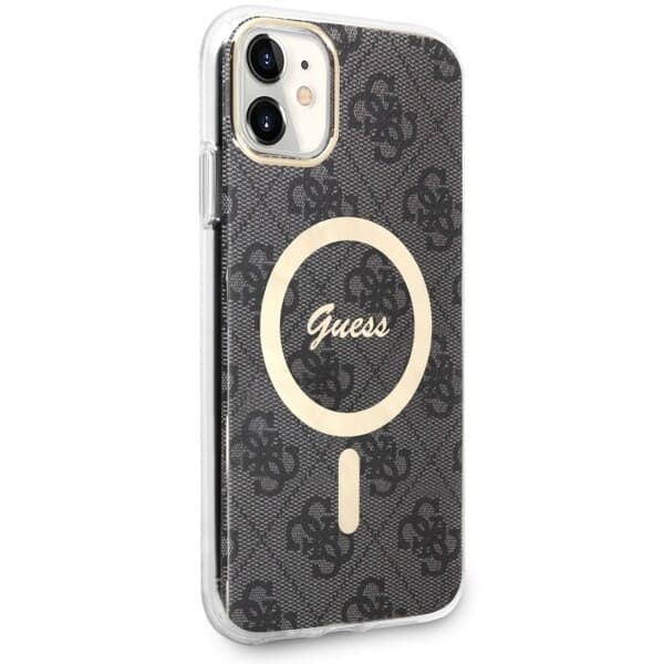 Guess GUHMN61H4STK cover til iPhone 11 - sort 4G MagSafe