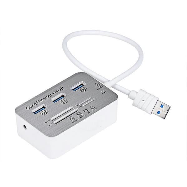 USB HUB 3.0 USB-splitter 3 porter Extensor Multi USB-utvidelse Multiple 3 0 Hub SD-kortleser USB3.