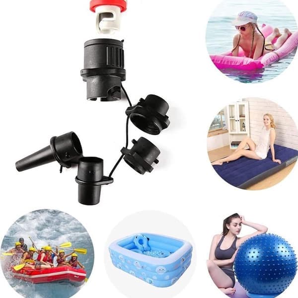 4 stk. luftventilbeslag - luftventiladapter - oppustelige pumpemundstykker - paddleboard-pumpemundstykker