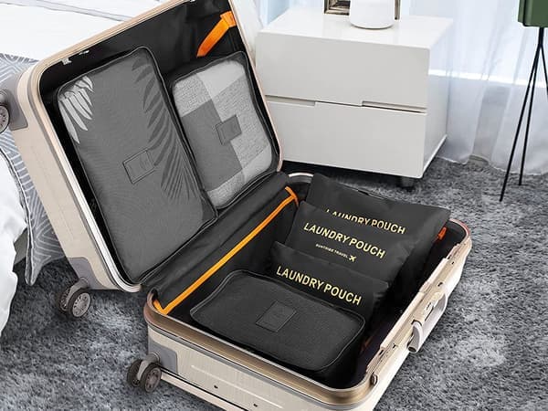 Kuffert Organizer - 6 dele - Rejsetasker Sort black