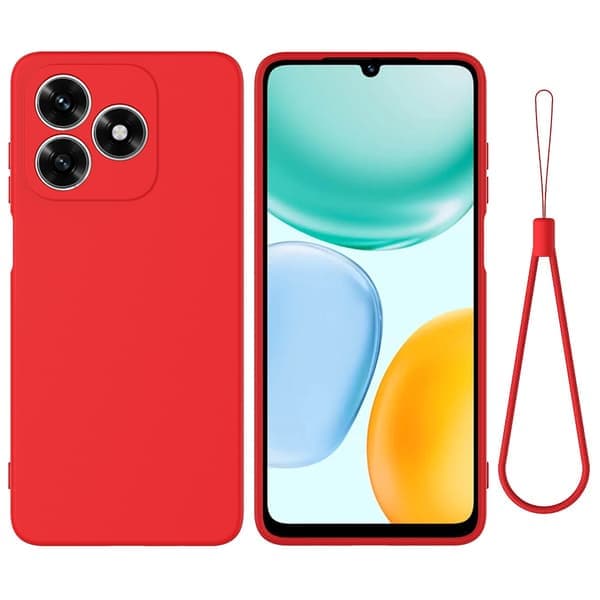 Honor X5c Plus Deksel Flytende Silikon Rød