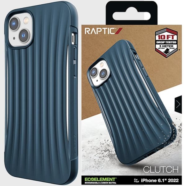 Raptic X-Doria Clutch-deksel iPhone 14 bakdeksel blå