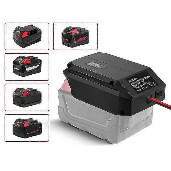 2026 DC 18V til 12V Step Down Converter til Milwaukee M18 18V batteri, cigarettænderadapter, Power Whe