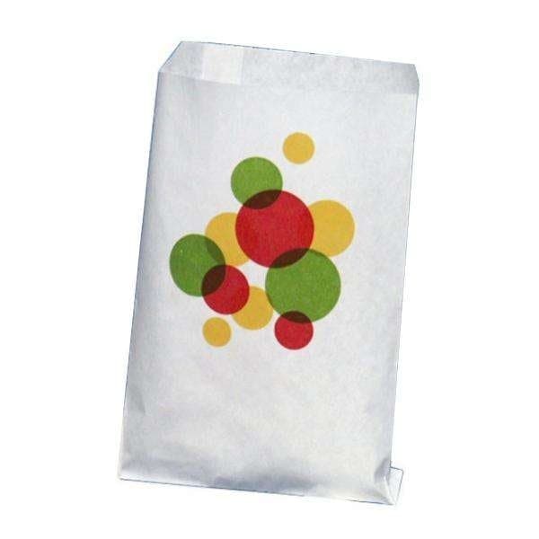 100-pack - Godispåsar - Retro - Påsar för godis - Godispåse Vit
