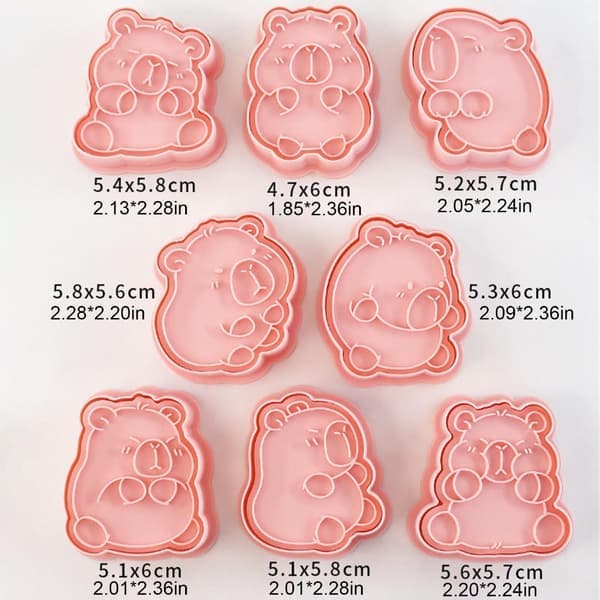 8 Capybara-kakemformer for profesjonell og hjemmebaking av kjeksformer