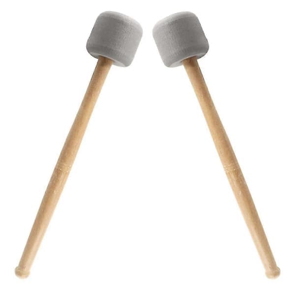 4 stk. stortrommestikker med skumhoved til marchorkester percussion
