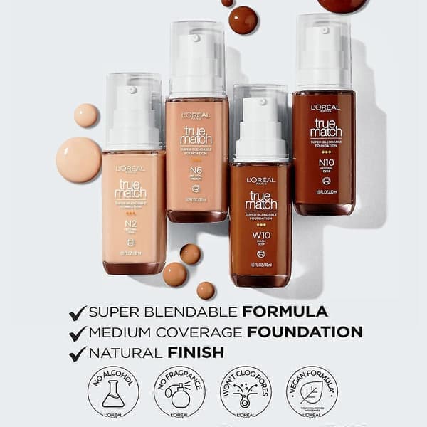 L'oreal Paris True Match Super Blendable Foundation, C3 - 1 Fl Oz