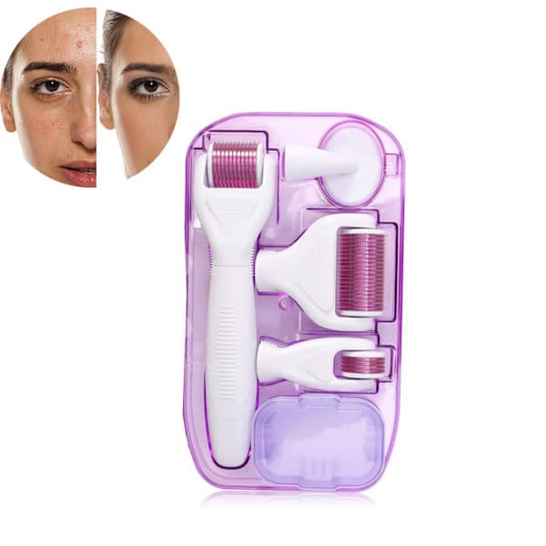 Titanium Microneedling Roller med utskiftbare hoder for ansikt og kropp