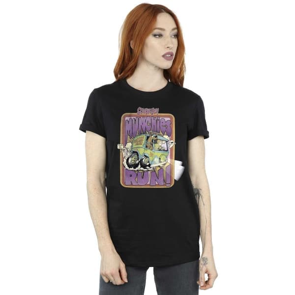 Scooby Doo Unisex Munchies Run T-paita M Musta Musta M M