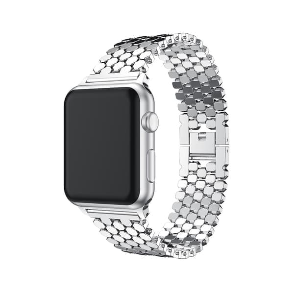 Stilig rustfritt stålbånd til Apple Watch 42mm (3/2/1) Svart