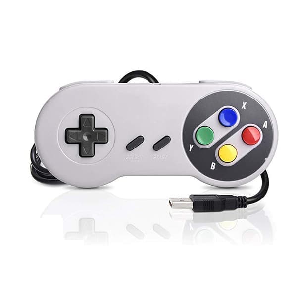 2-pak USB-controller til Super NES SNES, USB Famicom Controller Joypad Gamepad til bærbar Windows PC/MAC/Raspberry Pi Classic Classic