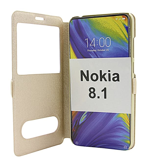 Flipdeksel Nokia 8.1 Champagne