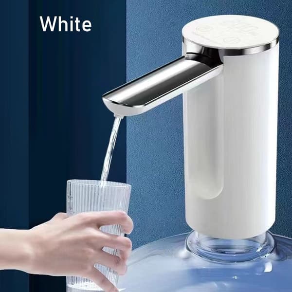Vannpumpe Drikkepumpedispenser HVIT Hvit White
