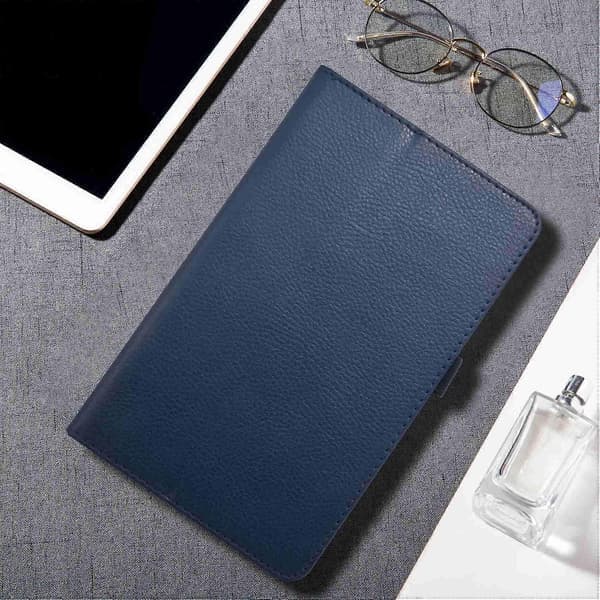 Läderfodral med stativ mörkblått för Fire HD 7 2015 surfplatta