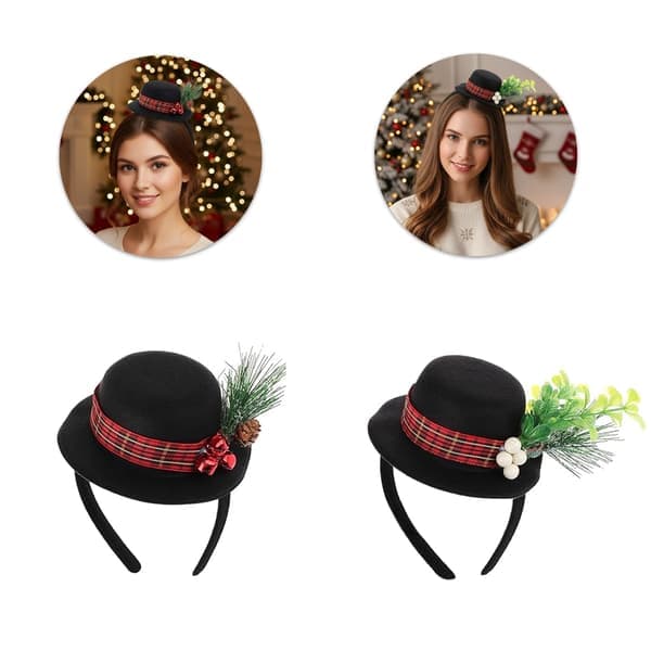 Julefrokost Hårbånd Stofhat Rekvisitter Til Kvinder Mænd Børn Begivenhed Stil 2 Style 2