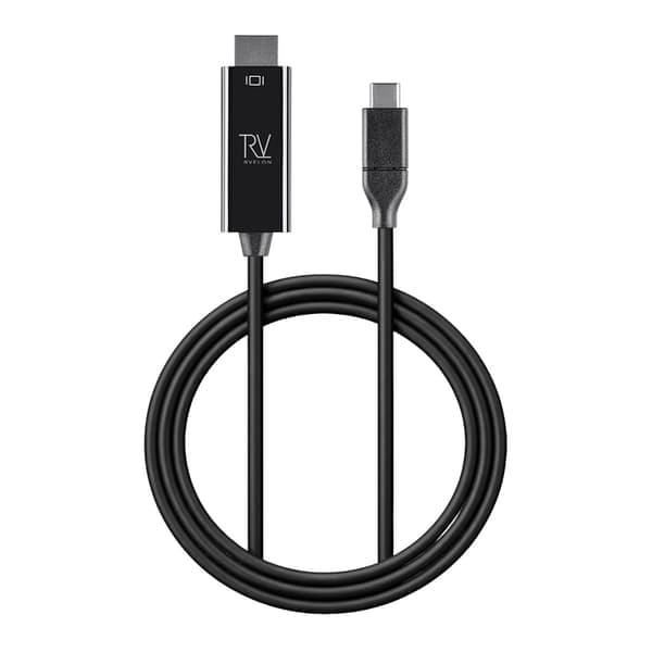 Rvelon USB-C til HDMI 1.4 kabel 4K - 1 meter med chipset