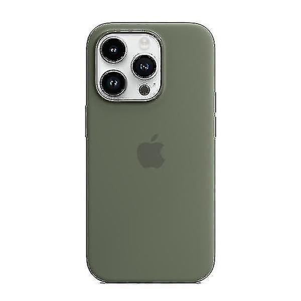 Silikondeksel til iPhone 14 Pro Oliven Olive