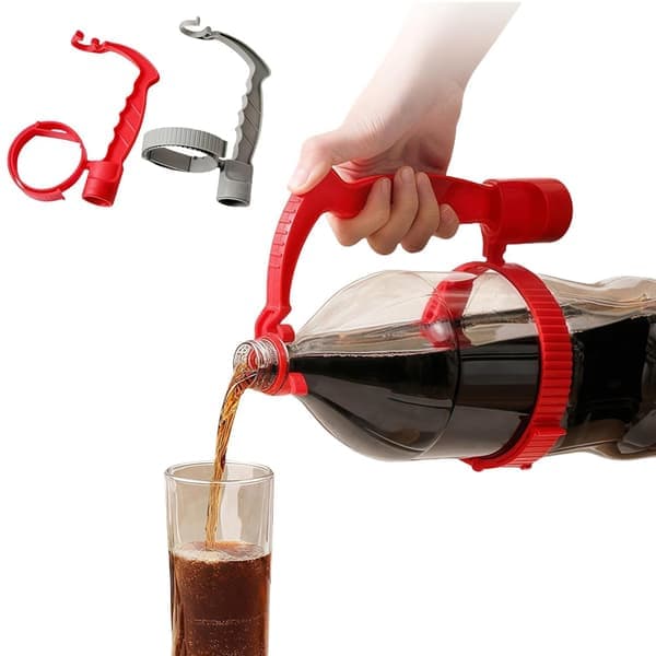 2-pack justerbart halkfritt handtag för stora flaskor med läsk, äppeljuice, dryck
