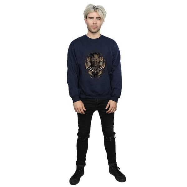 Marvel Herre Black Panther Gold Killmonger Sweatshirt M Navy Navy Blå M Navy Blue M