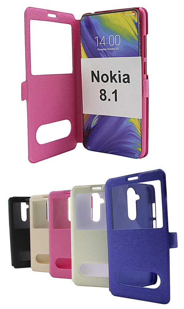 Kääntökotelo Nokia 8.1 Samppanja