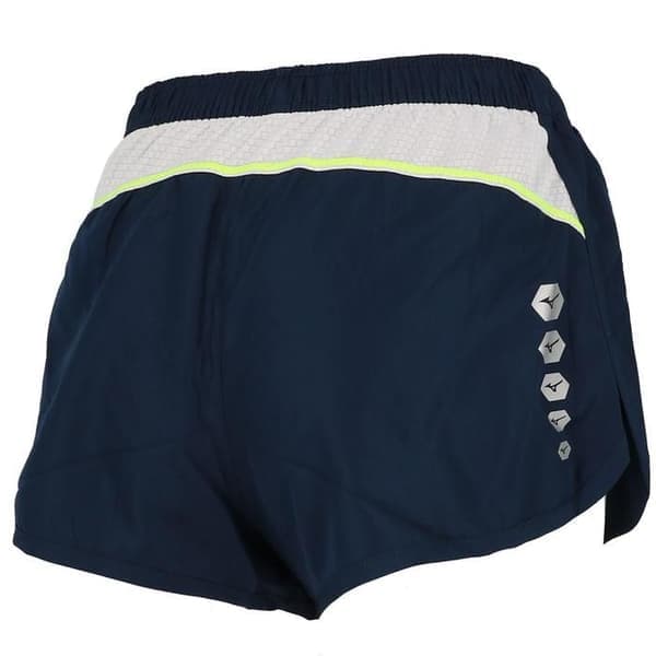 Korta premiumshorts för dam Mizuno JPN split marinblå S