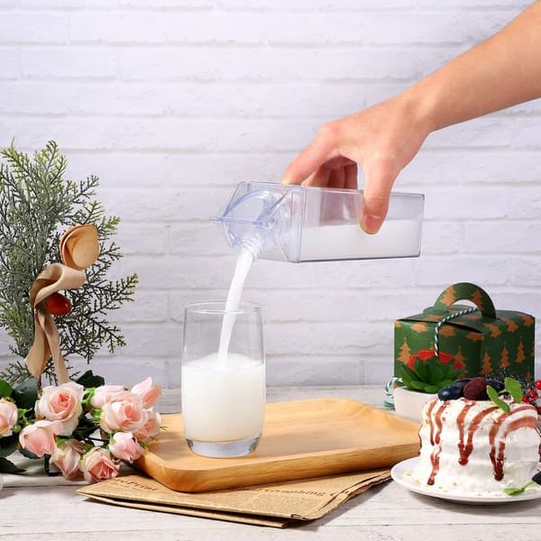 2 st Klar Mjölkförpackning Vattenflaska, Plast Vattenflaska 500ml