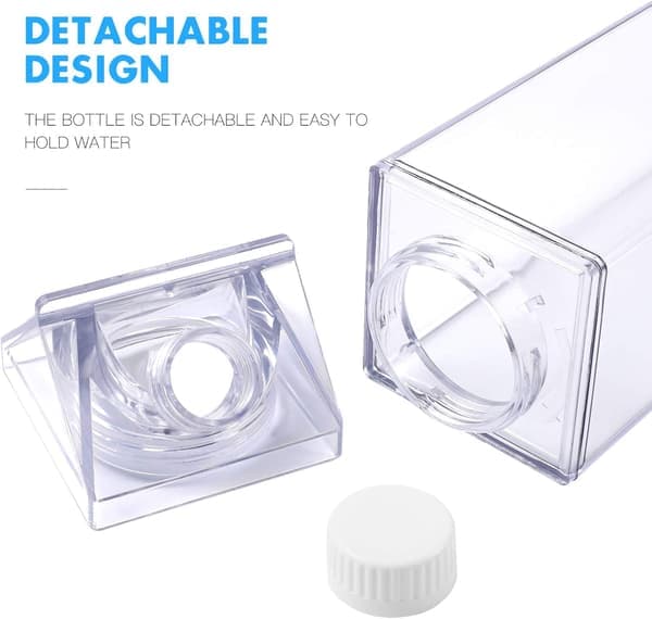 2 st Klar Mjölkförpackning Vattenflaska, Plast Vattenflaska 500ml