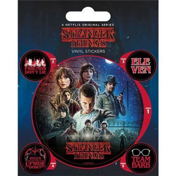 Klistermærker - Stranger Things (Et Ark) multicolor